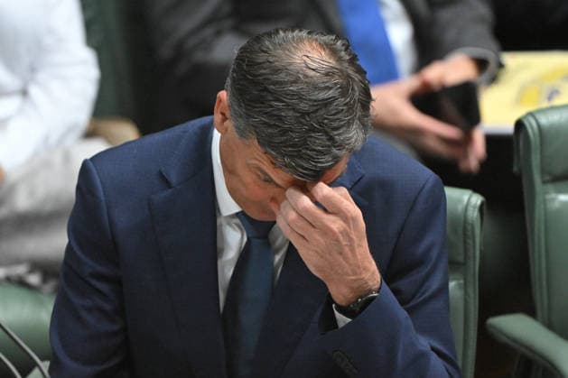 QUESTION TIME, Leader of the Opposition Angus Taylor during Question Time in the House of Representatives at Parliament House in Canberra, Monday, March 2, 2026. ( NO ARCHIVING CANBERRA AUSTRALIAN CAPITAL TERRITORY AUSTRALIA  Copyright: xMICKxTSIKASx 20260302170335663894