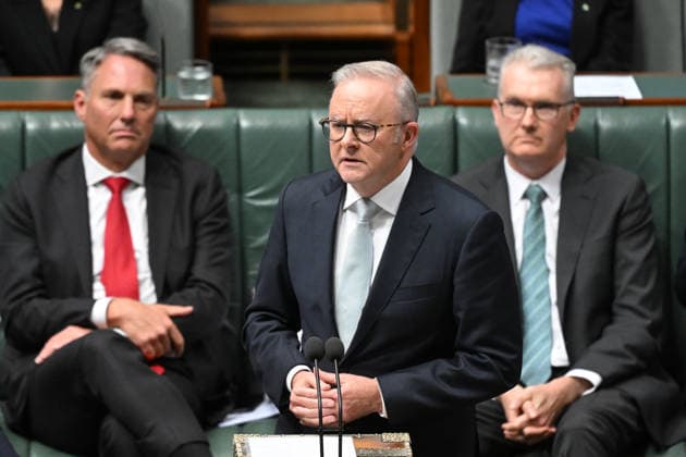 QUESTION TIME, Australian Prime Minister Anthony Albanese speaks during Question Time in the House of Representatives at Parliament House in Canberra, Wednesday, March 2, 2026. ( NO ARCHIVING CANBERRA AUSTRALIAN CAPITAL TERRITORY AUSTRALIA  Copyright: xLUKASxCOCHx 20260302155922503560