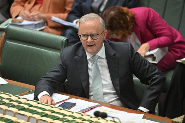 QUESTION TIME, Prime Minister Anthony Albanese during Question Time in the House of Representatives at Parliament House in Canberra, Monday, March 2, 2026. ( NO ARCHIVING CANBERRA AUSTRALIAN CAPITAL TERRITORY AUSTRALIA  Copyright: xMICKxTSIKASx 20260302148214169222