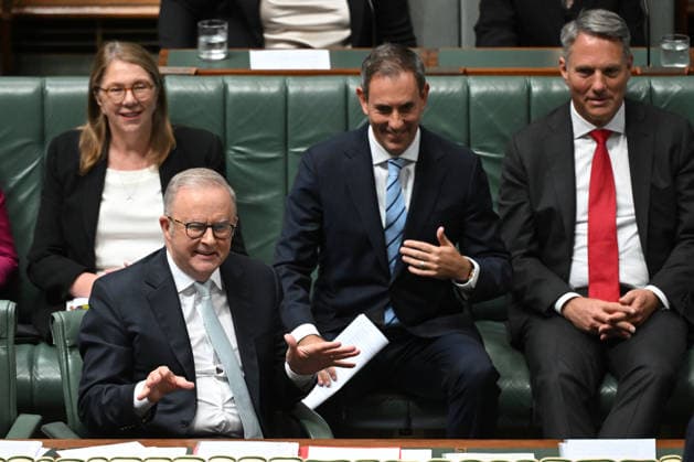 QUESTION TIME, Australian Prime Minister Anthony Albanese speaks during Question Time in the House of Representatives at Parliament House in Canberra, Wednesday, March 2, 2026. ( NO ARCHIVING CANBERRA AUSTRALIAN CAPITAL TERRITORY AUSTRALIA  Copyright: xLUKASxCOCHx 20260302112413715184