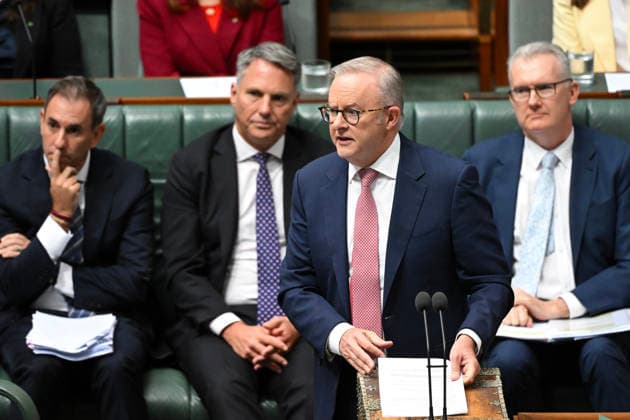 QUESTION TIME, Australian Prime Minister Anthony Albanese speaks during Question Time in the House of Representatives at Parliament House in Canberra, Tuesday, March 3, 2026. ( NO ARCHIVING CANBERRA AUSTRALIAN CAPITAL TERRITORY AUSTRALIA  Copyright: xLUKASxCOCHx 20260303161319402761
