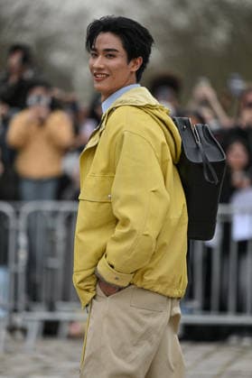 PFW Loewe Outside Arrivals Tawan arriving at the Loewe show during Fashion Week in Paris, France on March 6, 2026. Photo by Julien Reynaud APS-Medias ABACAPRESS.COM Paris France Copyright: xReynaudxJulien APS-Medias ABACAx