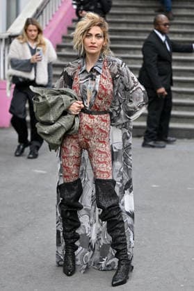 PFW Vivienne Westwood Outside Arrivals Paris Jackson arriving at the Vivienne Westwood show during Fashion Week in Paris, France on March 7, 2026. Photo by Julien Reynaud APS-Medias ABACAPRESS.COM Paris France Copyright: xReynaudxJulien APS-Medias ABACAx
