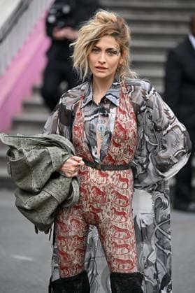 PFW Vivienne Westwood Outside Arrivals Paris Jackson arriving at the Vivienne Westwood show during Fashion Week in Paris, France on March 7, 2026. Photo by Julien Reynaud APS-Medias ABACAPRESS.COM Paris France Copyright: xReynaudxJulien APS-Medias ABACAx
