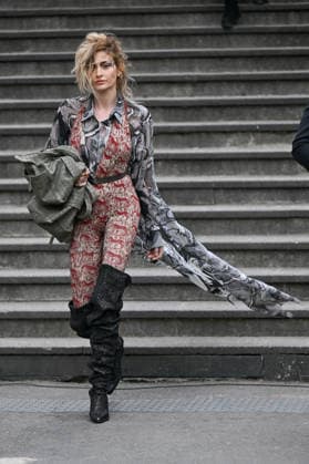 PFW Vivienne Westwood Outside Arrivals Paris Jackson arriving at the Vivienne Westwood show during Fashion Week in Paris, France on March 7, 2026. Photo by Julien Reynaud APS-Medias ABACAPRESS.COM Paris France Copyright: xReynaudxJulien APS-Medias ABACAx