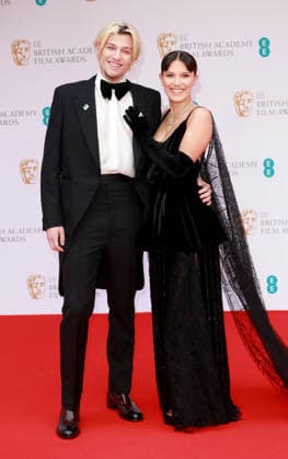 BAFTA Film Awards 2022 red carpet arrivals at the Royal Festival Hall in London, UK. Jake Bongiovi and Millie Bobby Brown attend the BAFTA Film Awards 2022 at Royal Albert Hall in London, UK. March 13, 2022. London Royal Festival Hall UK Copyright: xFredxDuvalx