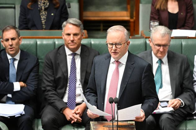 QUESTION TIME, Australian Prime Minister Anthony Albanese speaks during Question Time in the House of Representatives at Parliament House in Canberra, Tuesday, March 10, 2026. ( NO ARCHIVING CANBERRA AUSTRALIAN CAPITAL TERRITORY AUSTRALIA  Copyright: xLUKASxCOCHx 20260310160147303045