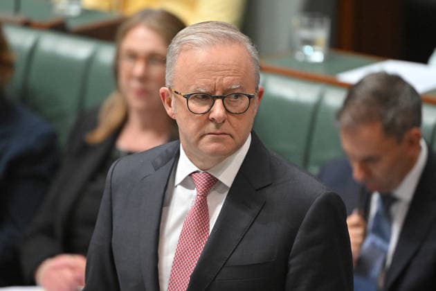 QUESTION TIME, Prime Minister Anthony Albanese during Question Time in the House of Representatives at Parliament House in Canberra, Tuesday, March 10, 2026. ( NO ARCHIVING CANBERRA AUSTRALIAN CAPITAL TERRITORY AUSTRALIA  Copyright: xMICKxTSIKASx 20260310139395743806