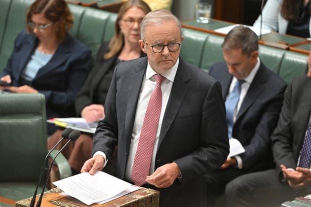QUESTION TIME, Prime Minister Anthony Albanese during Question Time in the House of Representatives at Parliament House in Canberra, Tuesday, March 10, 2026. ( NO ARCHIVING CANBERRA AUSTRALIAN CAPITAL TERRITORY AUSTRALIA  Copyright: xMICKxTSIKASx 20260310121171313870