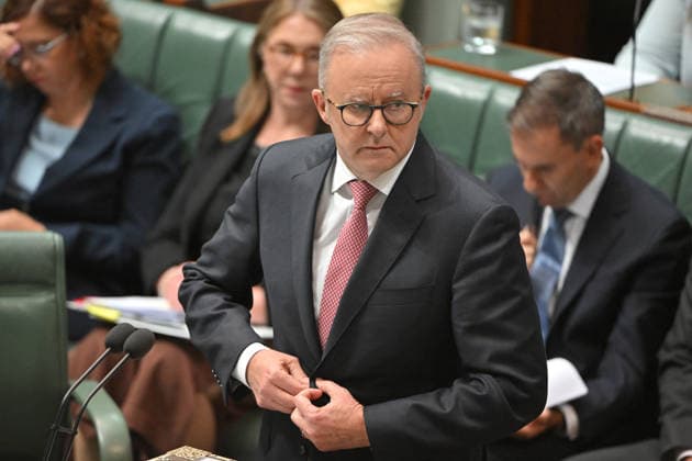 QUESTION TIME, Prime Minister Anthony Albanese during Question Time in the House of Representatives at Parliament House in Canberra, Tuesday, March 10, 2026. ( NO ARCHIVING CANBERRA AUSTRALIAN CAPITAL TERRITORY AUSTRALIA  Copyright: xMICKxTSIKASx 20260310197055863156