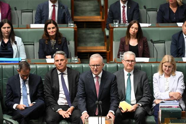 QUESTION TIME, Australian Prime Minister Anthony Albanese speaks during Question Time in the House of Representatives at Parliament House in Canberra, Tuesday, March 10, 2026. ( NO ARCHIVING CANBERRA AUSTRALIAN CAPITAL TERRITORY AUSTRALIA  Copyright: xLUKASxCOCHx 20260310130848470384