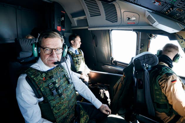 Johann Wadephul CDU , Federal Foreign Minister, taken during a flight to Tel Aviv in an A400M of the German Armed Forces 10 03 2026 Photographed on behalf of the Foreign Office AA Tel Aviv ISRAEL Copyright: xFelixxZahn AAx