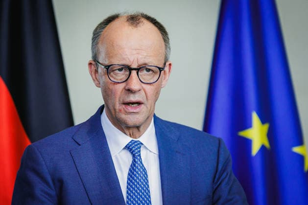 Federal Chancellor Friedrich Merz CDU and his Czech counterpart, Andrej Babis, hold a press conference at the Federal Chancellery Berlin, 10 03 2026 Berlin Germany Copyright: xNeelexJanssenx
