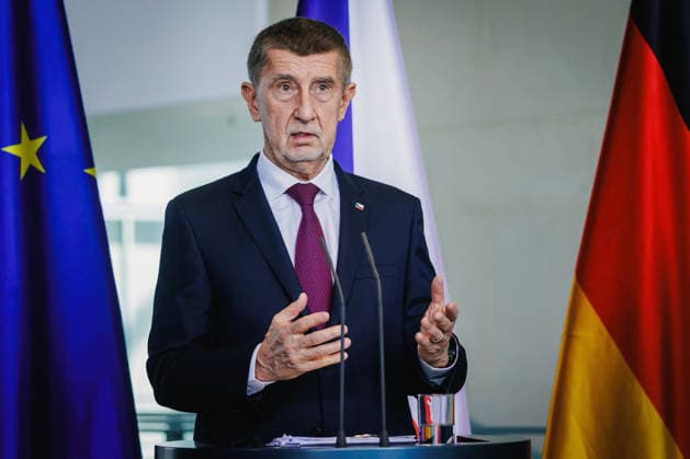 Federal Chancellor Friedrich Merz CDU and his Czech counterpart, Andrej Babis, hold a press conference at the Federal Chancellery Berlin, 10 03 2026 Berlin Germany Copyright: xNeelexJanssenx