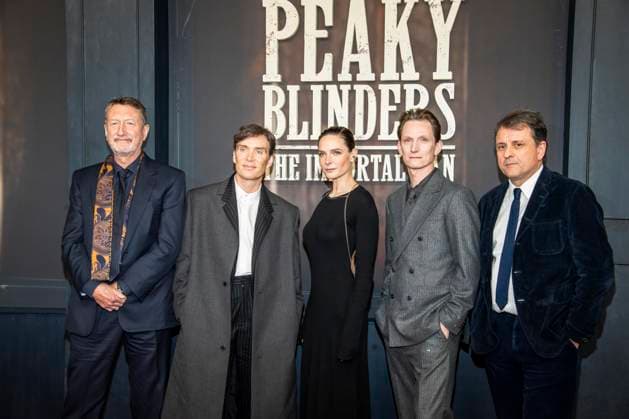 abb Steven Knight, Cillian Murphy, Rebecca Ferguson, Tom Harper and Guy Heeley as guests on the red carpet at the Netflix movie premiere of PEAKY BLINDERS THE IMMORTAL MAN at Kino International Berlin on Thursday 12 03 2026 in Berlin Berlin Germany