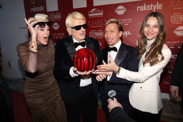 Brigitte Nielsen, Heino, Helmut Werner and Nicole Werner at the premiere of the RTL documentary series Heino Karamba, Karacho, Kult at the Filmtheater Kitzbühel Kitzbühel, 13 03 2026 Foto:xAgenturxWehnertx xGränzdörferx xFuturexImagex heino_6345