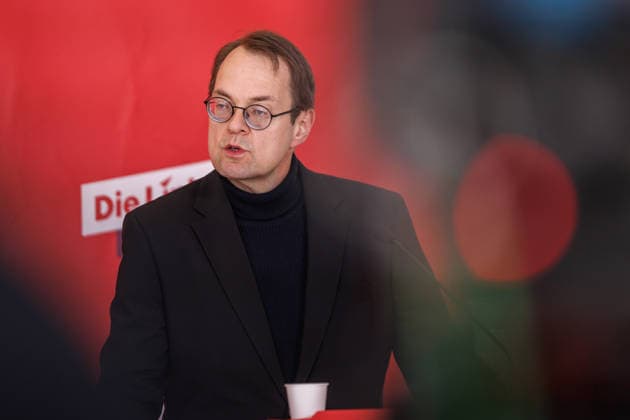 Statement Die Linke Heidi Reichinnek and Soeren Pellmann Die Linke at a statement on 17 03 26 in Berlin Berlin Berlin Germany Reichstag