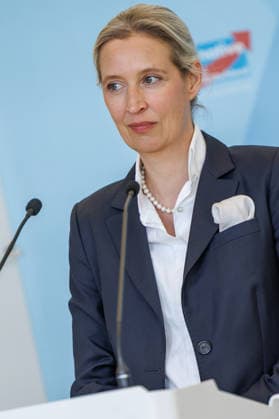 Statement AfD Alice Weidel AfD , at a statement by the AfD on 17 03 2026 in Berlin Berlin Germany Reichstag