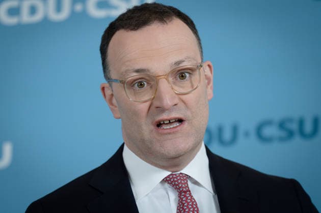 Bundestag parliamentary group, CDU CSU, Jens Spahn press statement, Bundestag, Bundestag parliamentary group, CDU CSU, Chairman, Jens Spahn, CDU Berlin Berlin GER