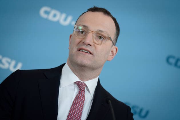 Bundestag parliamentary group, CDU CSU, Jens Spahn press statement, Bundestag, Bundestag parliamentary group, CDU CSU, Chairman, Jens Spahn, CDU Berlin Berlin GER