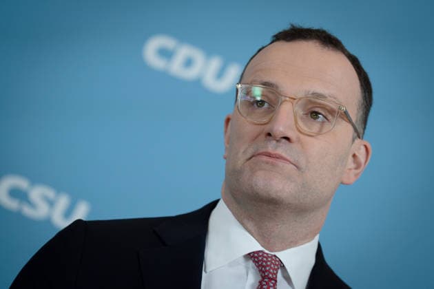 Bundestag parliamentary group, CDU CSU, Jens Spahn press statement, Bundestag, Bundestag parliamentary group, CDU CSU, Chairman, Jens Spahn, CDU Berlin Berlin GER