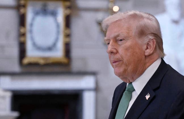 US President Donald Trump departs the US Capitol US President Donald Trump departs the US Capitol following the annual Friends of Ireland luncheon.on March 17, 2026 in Washington, DC. Photo by Olivier Douliery ABACAPRESS.COM Washington DC United States  Copyright: xDoulieryxOlivier ABACAx