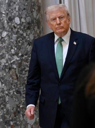 US President Donald Trump departs the US Capitol US President Donald Trump departs the US Capitol following the annual Friends of Ireland luncheon.on March 17, 2026 in Washington, DC. Photo by Olivier Douliery ABACAPRESS.COM Washington DC United States  Copyright: xDoulieryxOlivier ABACAx