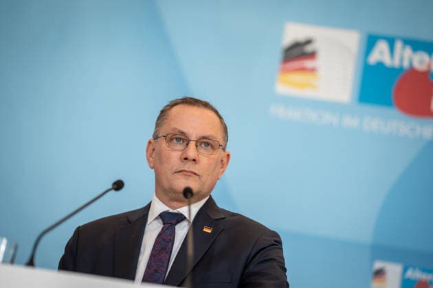 Party and parliamentary group leader Tino Chrupalla in the German Bundestag Statement by the AfD parliamentary group leader in the German Bundestag Parliamentary group level in the Reichstag building, Berlin Berlin Germany Bundestag