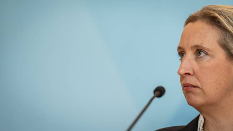 Party and parliamentary group leader Alice Weidel in the German Bundestag^ Statement by the AfD parliamentary group leader in the German Bundestag Parliamentary group level in the Reichstag building, Berlin Berlin Germany Bundestag