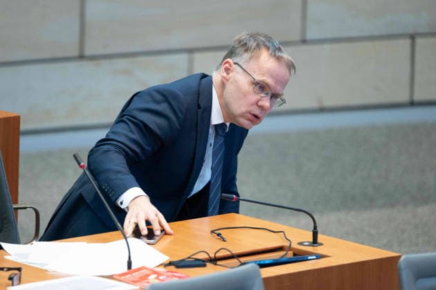 Dr Christian BLEX, AFD parliamentary group 118 meeting of the North Rhine-Westphalia state parliament, in the North Rhine-Westphalia NRW state parliament, Duesseldorf on 18 03 2026,