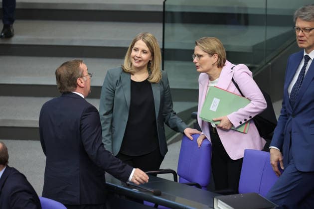 Bundestag Verena Hubertz SPD , Federal Minister for Housing, Urban Development and Construction, in the German Bundestag on 18 03 26 in Berlin Berlin Berlin Germany Bundestag