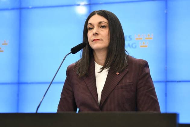 STOCKHOLM, SWEDEN 20260319 The Social Democrats spokesperson on justice policy, Teresa Carvalho S, will hold a press conference on serious juvenile crime, on Thursday STOCKHOLM SWEDEN x12060x  Copyright: xLarsxSchröder TTx PRESSTRÄFF SOCIALDEMOKRATERNA FAd98CQKw-I