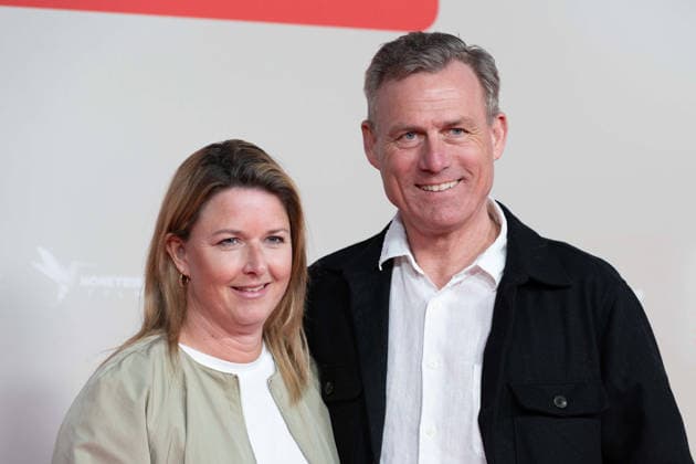 Ingo ANDERBRUEGGE, Anderbrügge, former soccer player, with wife Katrin, red carpet, red carpet show, arrival, film premiere HORST SCHLAEMMER SUCHT DAS GLUECK at the Lichtburg in Essen, 19 03 2026