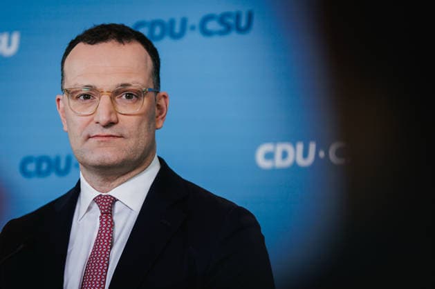 Jens Spahn CDU , recorded during a press statement at the parliamentary group meeting of the CDU CSU parliamentary group of the German Bundestag in the Reichstag building Berlin, 17 03 2026 Berlin Germany Copyright: xNeelexJanssenx