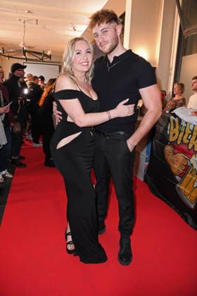 Marlisa Rudizo aka Mrs Marlisa with boyfriend William Raab at the ERIC SINDERMANN IKONE FASHION SHOW at Hofbräu Wirtshaus in Berlin on 20 03 2026