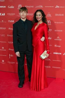 Spa Award 2026 Lilly Becker with son Amadeus on the red carpet at the Spa Awards Gala at the Kurhaus Baden Baden on 21 03 2026 Baden Baden Kurhaus Baden Württemberg