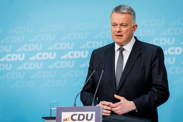 Gordon Schnieder MdL , State Chairman and top candidate of the CDU Rhineland-Palatinate, recorded during a press conference at the Konrad Adenauer Haus in Berlin, 23 03 2026 Berlin Germany Copyright: xAmreixSchulzx