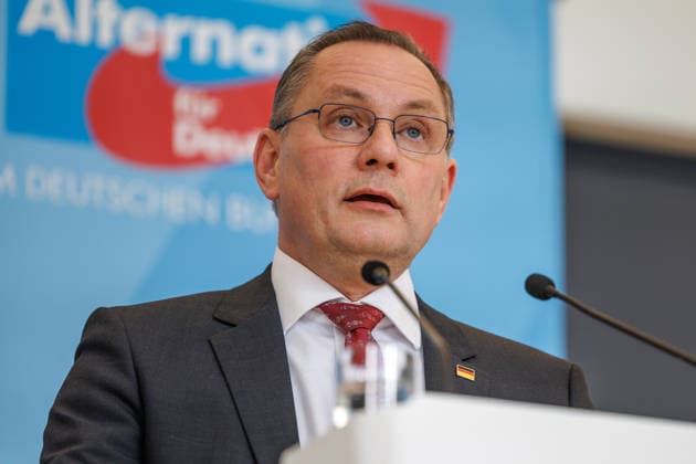 Statement AfD Tino Chrupalla AfD , at a statement of the AfD on 24 07 26 in Berlin Berlin Germany Reichstag