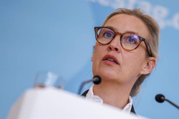 Statement AfD Alice Weidel AfD , at a statement of the AfD on 24 07 26 in Berlin Berlin Germany Reichstag
