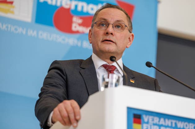 Statement AfD Tino Chrupalla AfD , at a statement of the AfD on 24 07 26 in Berlin Berlin Germany Reichstag