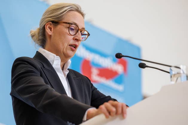 Statement AfD Alice Weidel AfD , at a statement of the AfD on 24 07 26 in Berlin Berlin Germany Reichstag