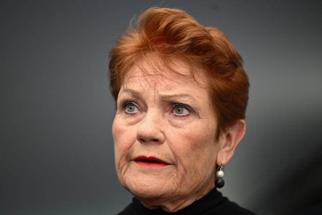 PAULINE HANSON PRESSER, One Nation Leader Pauline Hanson speaks to the media during a dooorstop interview at Parliament House in Canberra, Wednesday, March 25, 2026. ( NO ARCHIVING CANBERRA AUSTRALIAN CAPITAL TERRITORY AUSTRALIA  Copyright: xLUKASxCOCHx 20260325184102851228
