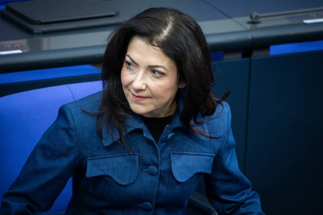 German Bundestag, 68th plenary session Katherina Reiche, Federal Minister for Economic Affairs and Energy in portrait on the government bench at the 68th session of the German Bundestag in Berlin, 26 03 2026 Berlin Berlin Germany