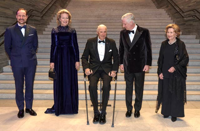 Belgian Royal Couple Visits Norway - Day 2 The royal is posing in the museum with King Harald and Crown Prince Haakon and Queen Sonja in Olso, Norway on March 25, 2026, during the second day of the official visit in Norway. Photo by Olivier Polet ABACAPRESS.COM Oslo Norway  Copyright: xPoletxOlivier ABACAx