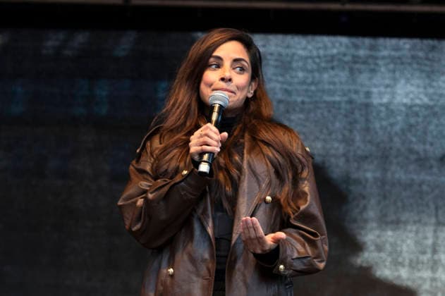 Collien Fernandes at the demonstration against sexualized violence under the motto Enough is enough - shame must change sides at the Rathausmarkt in Hamburg, 26 03 2026 Foto:xC.xTamckex xFuturexImagex demo_hh_6327