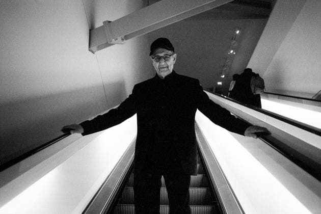 Portrait of Steve Reich musician, composer at Fondation Louis Vuitton site 03 12 2017 Francois GRIVELET Opale photo RECORD DATE NOT STATED  Copyright: x FrancoisxGRIVELET Opale.photox