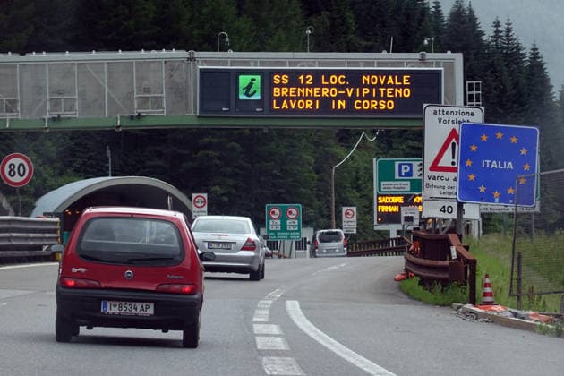 16 07 2021, Gries am Brenner, Tyrol, AUT border crossing to Italy at the Brenner Pass everyday life, abroad, exteri