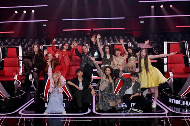 The finalists at the photocall with the finalists and coaches of the 14th season of the TV show The Voice Kids at Studio H Berlin Adlershof Berlin, 03 04 2026 Foto:xM.xBehrensx xFuturexImagex kids_6401
