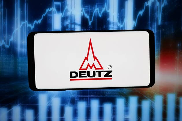 March 20, 2026, Germany: In this photo illustration, the logo of German combustion engine company Deutz AG is displayed on a smartphone in front of abstract background on computer screen. Germany  - ZUMAs197 20260320_aab_s197_040 Copyright: xTimonxSchneiderx