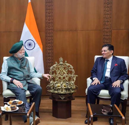 RECORD DATE NOT STATED Union Minister Hardeep Singh Puri meets with Foreign Minister of Bangladesh Khalilur Rahman, in New Delhi New Delhi, Apr 08 (ANI): Union Minister Hardeep Singh Puri meets with Foreign Minister of Bangladesh Khalilur Rahman, in New Delhi on Wednesday. (@DrSJaishankar X ANI Photo) New Delhi Delhi India Copyright: xANIx ANI_20260408358